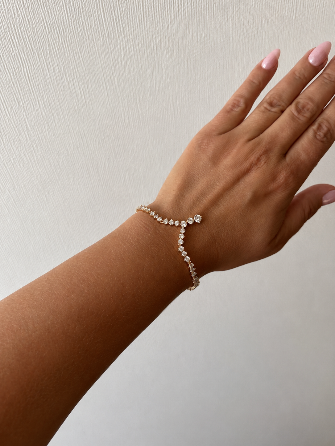 Olivia – 18k apzeltīta tenis rokassprādze ar cirkonijiem