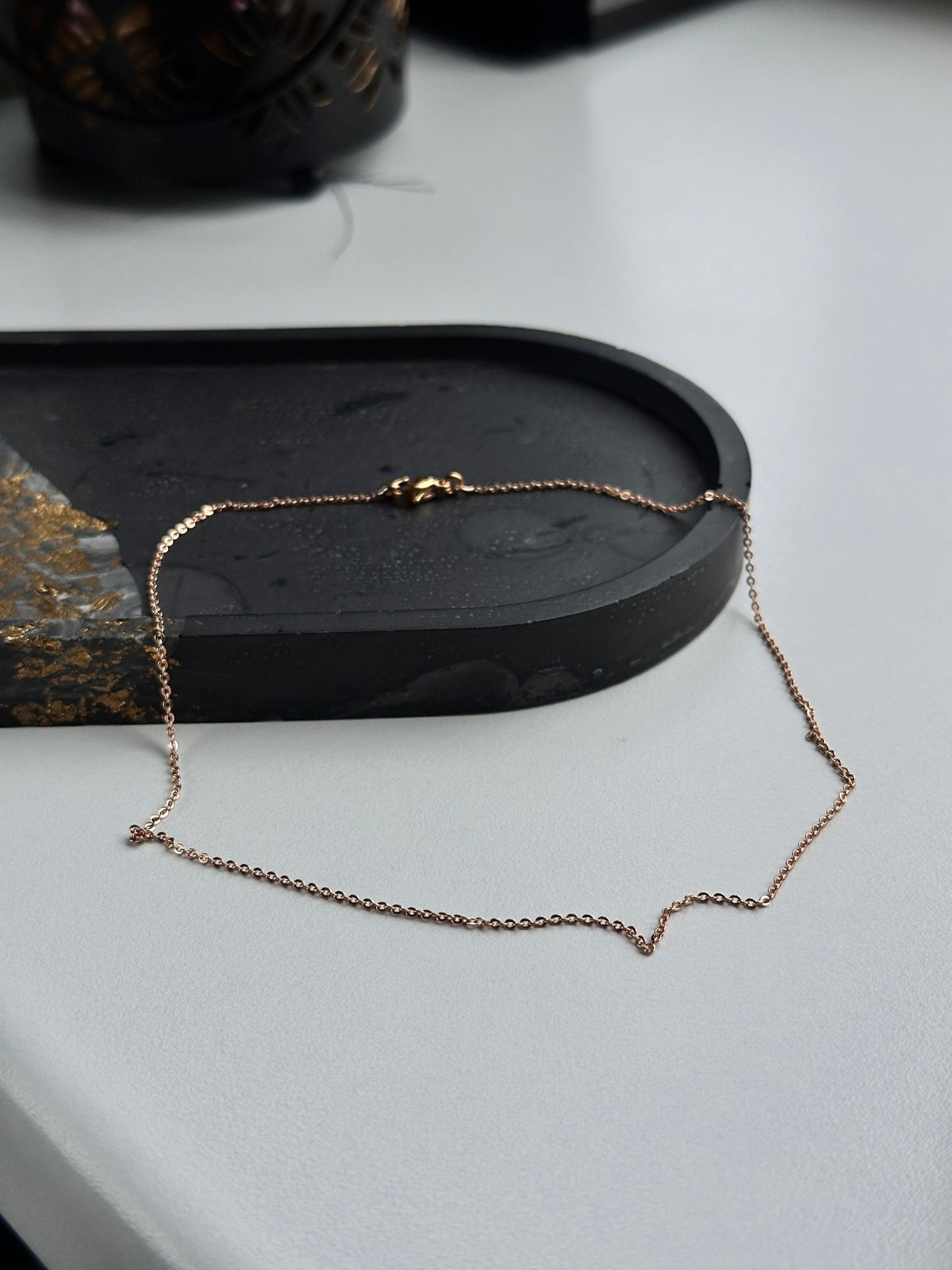 Ķedite 35cm (smalka) apzeltītas rotaslietas sievietēm